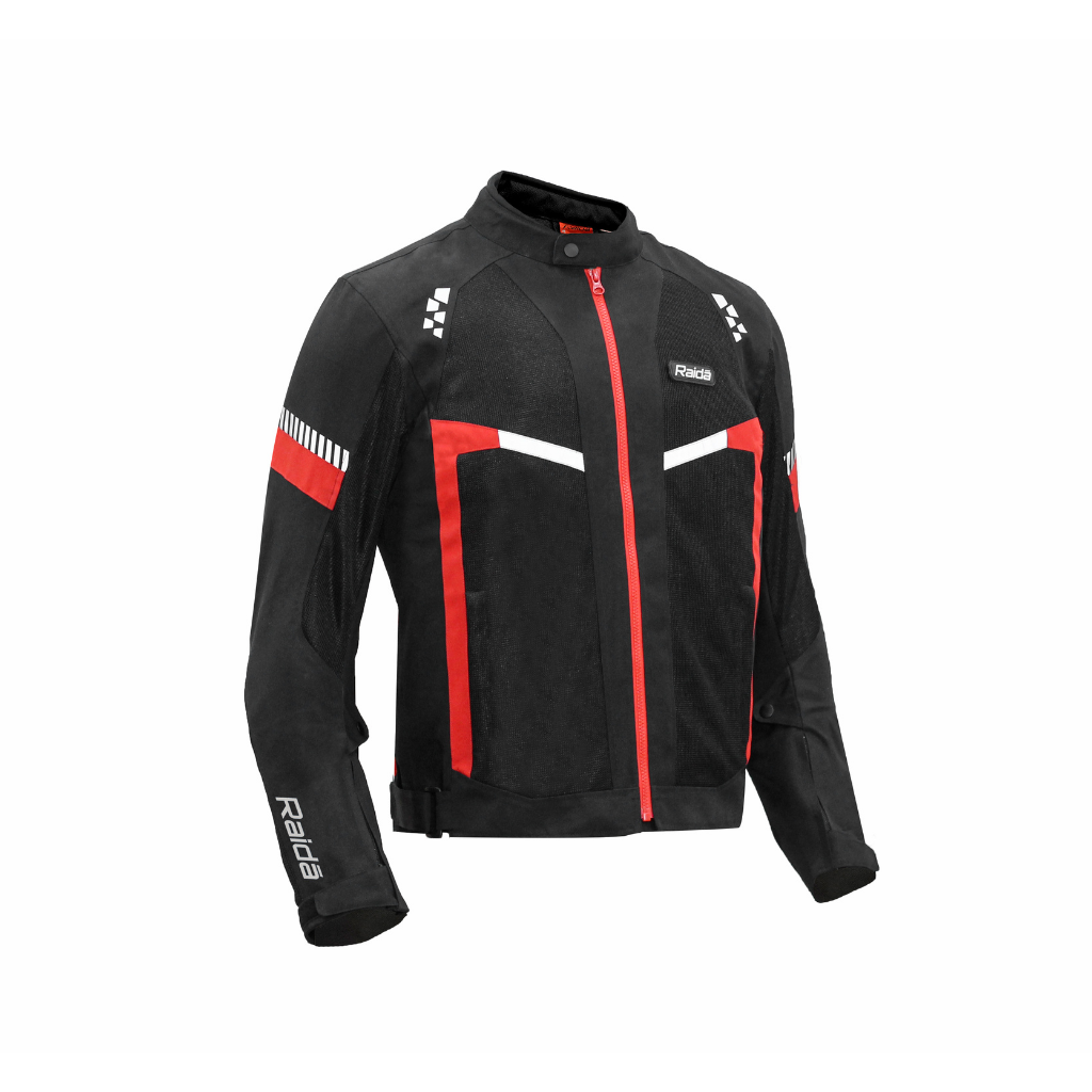 Raida- Bolt Motorcycle Riding Jacket- Red