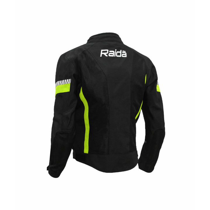 Raida- Bolt Motorcycle Riding Jacket- Hi Viz Green