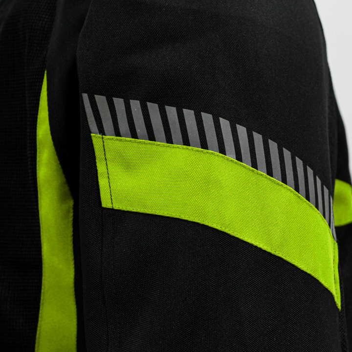 Raida- Bolt Motorcycle Riding Jacket- Hi Viz Green