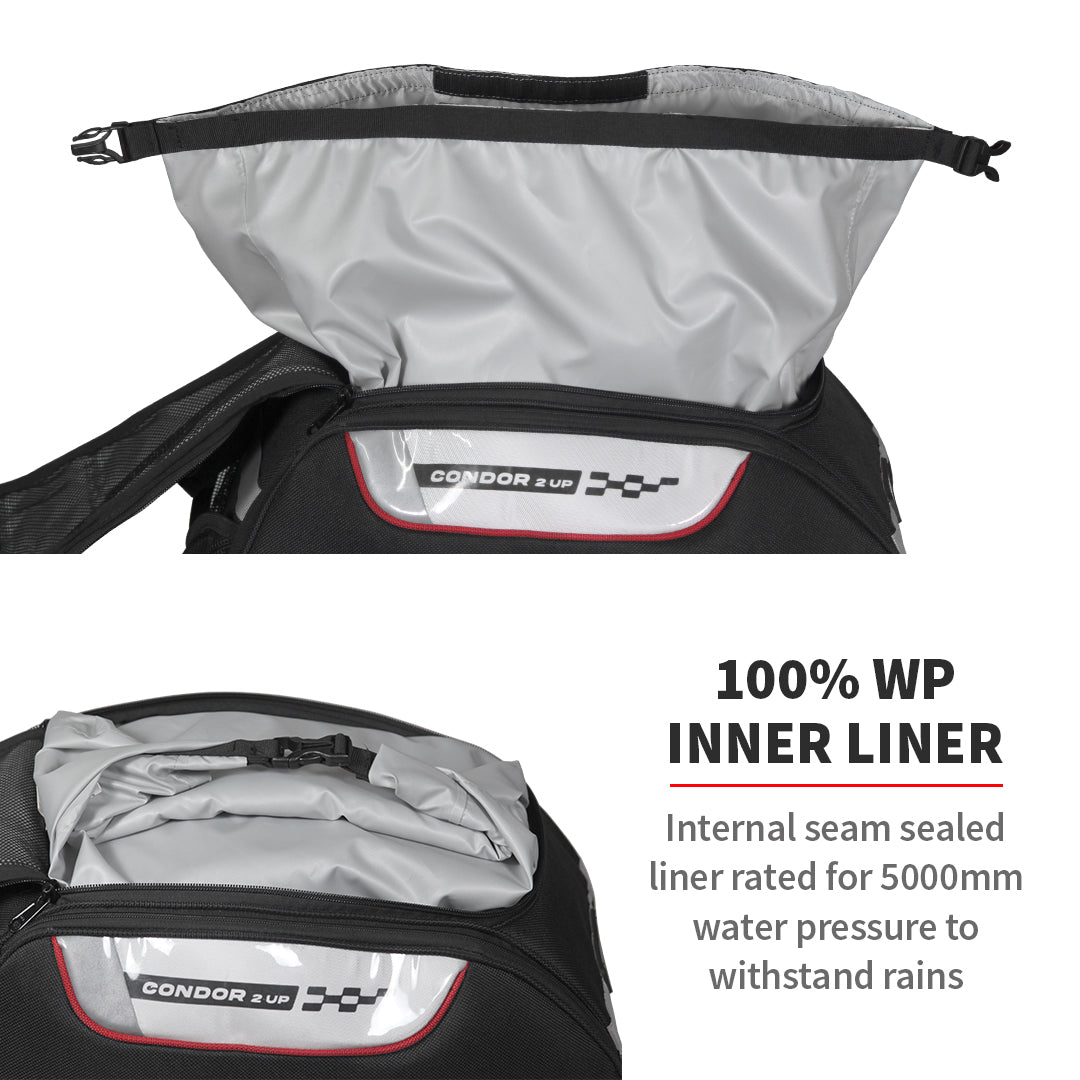 ViaTerra- Condor 2UP 100% Waterproof Saddle Bags- 64L