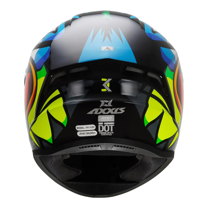 AXXIS- Draken S Parrot (Gloss) Motorcycle Helmet