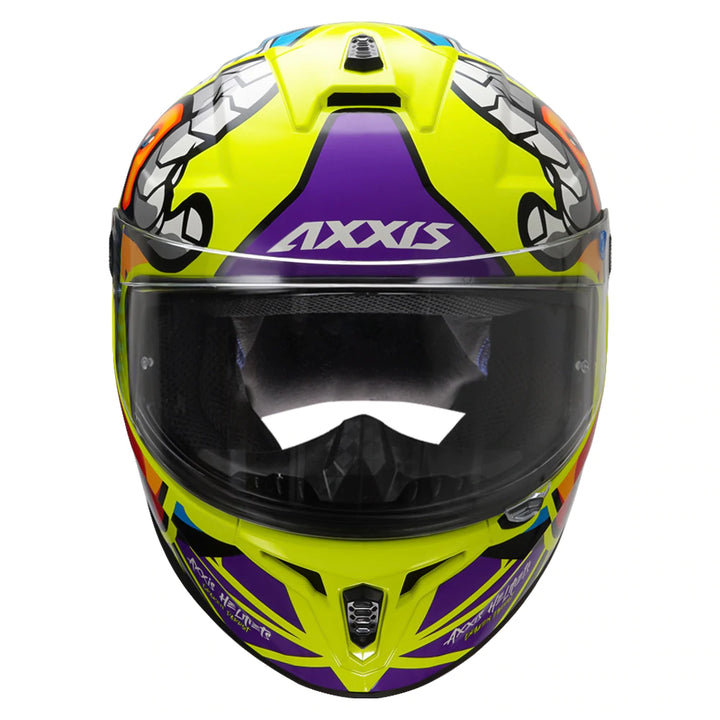 AXXIS- Draken S Parrot (Gloss) Motorcycle Helmet