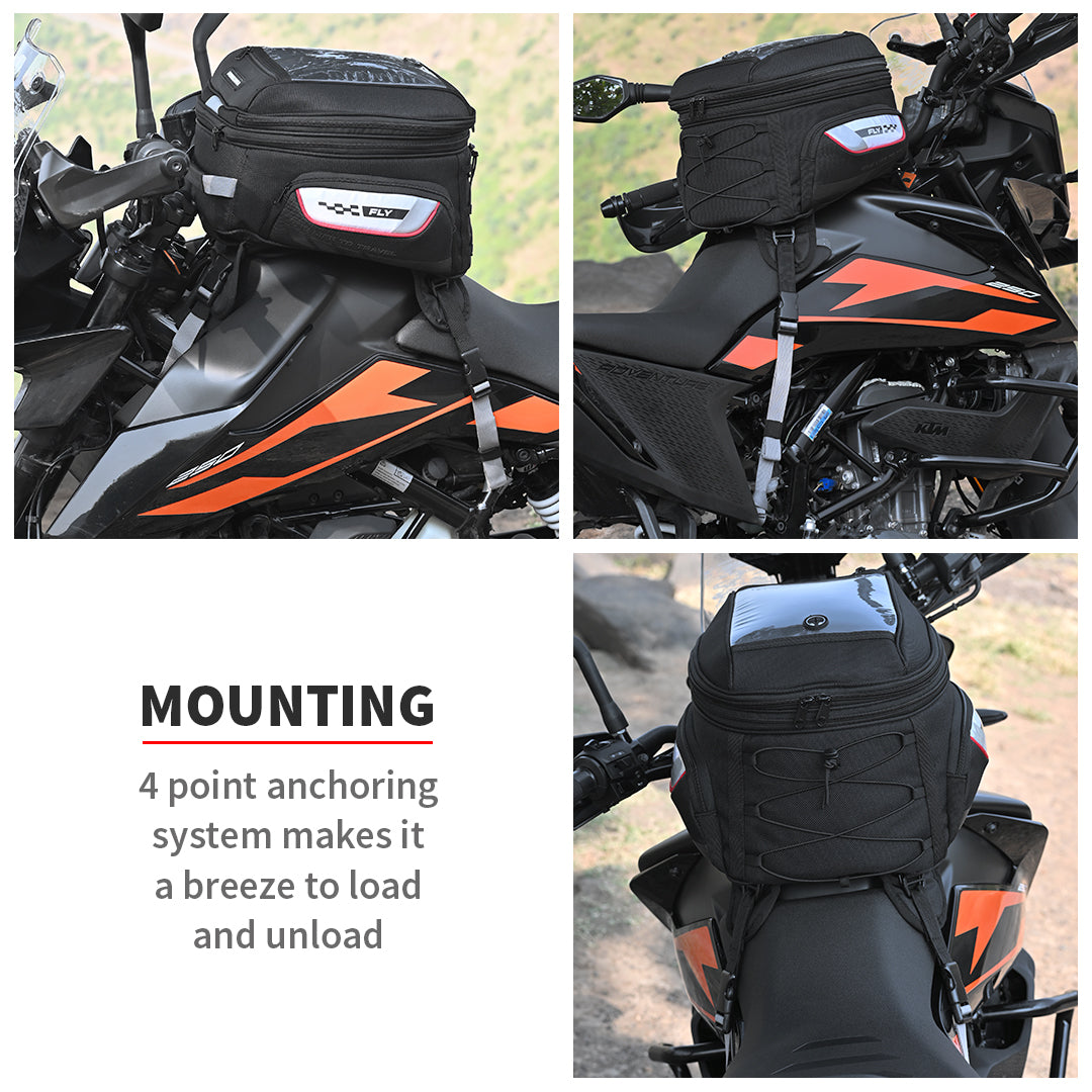 ViaTerra- Fly Universal Non Magnetic Tank Bag- 22L