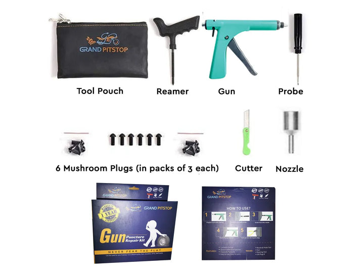 Grand Pitstop- Gun Tyre Puncture Repair Kit