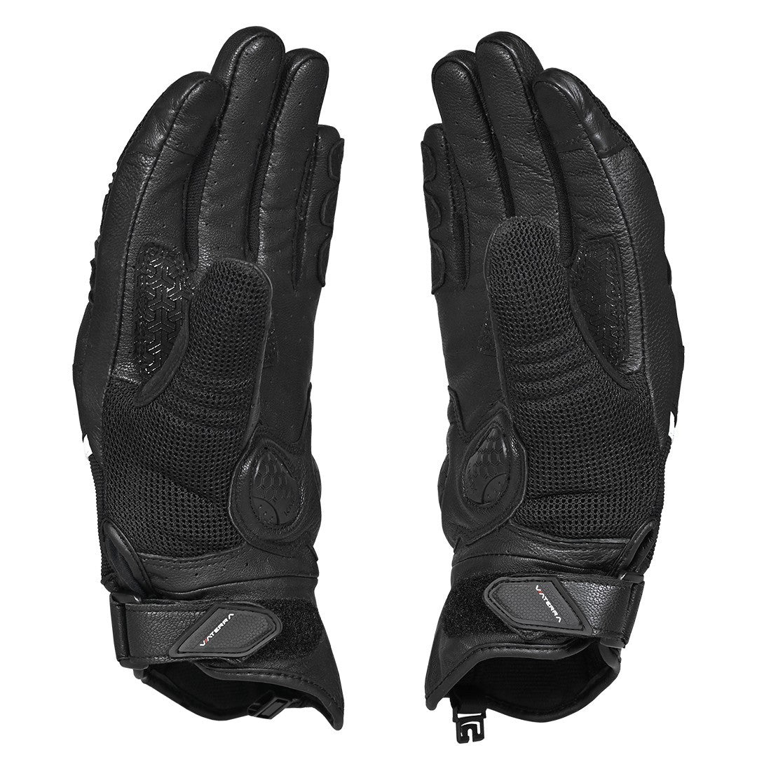 Viaterra- Holeshot Short Riding Gloves- Black