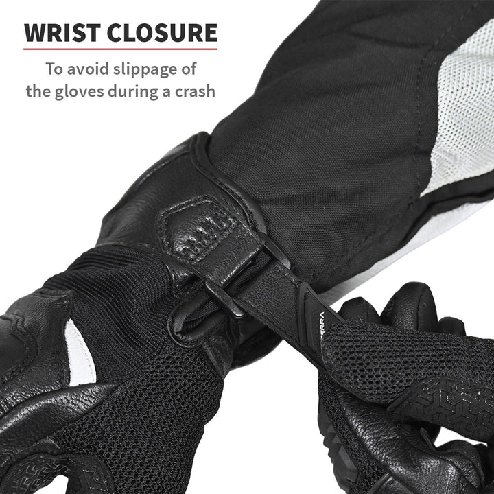 Viaterra- Holeshot Short Riding Gloves- Black