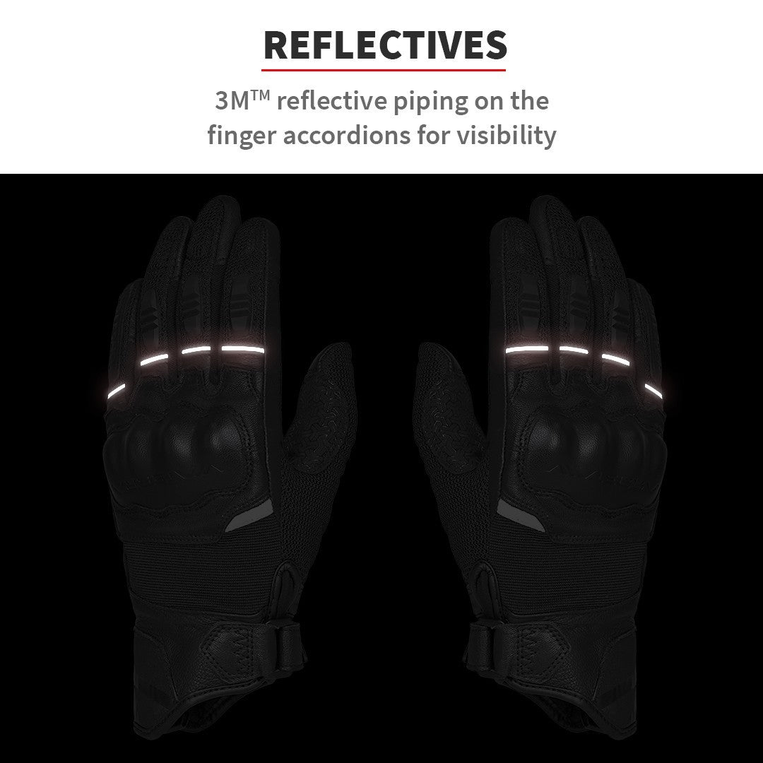 Viaterra- Holeshot Short Riding Gloves- Gunmetal