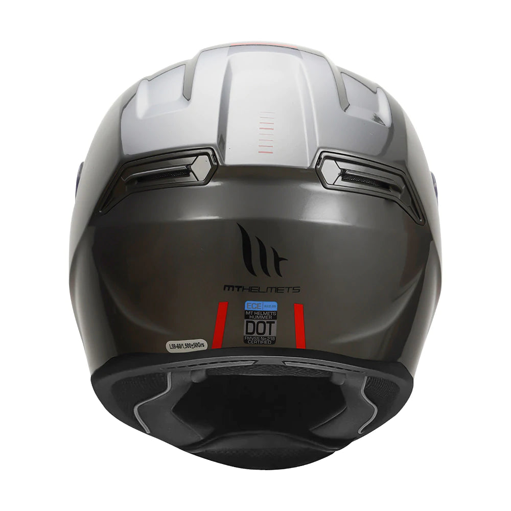 MT Hummer Solid (Gloss) Motorcycle Helmet