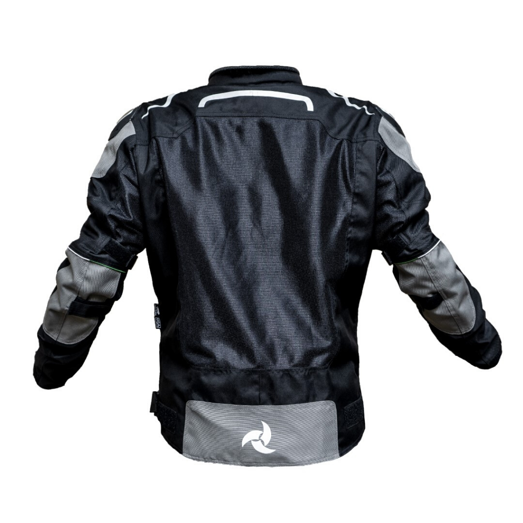 Raida- Kavac Motorcycle Riding Jacket- Grey/Black