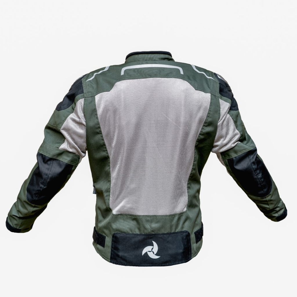 Raida- Kavac Motorcycle Riding Jacket- ( Army Green )