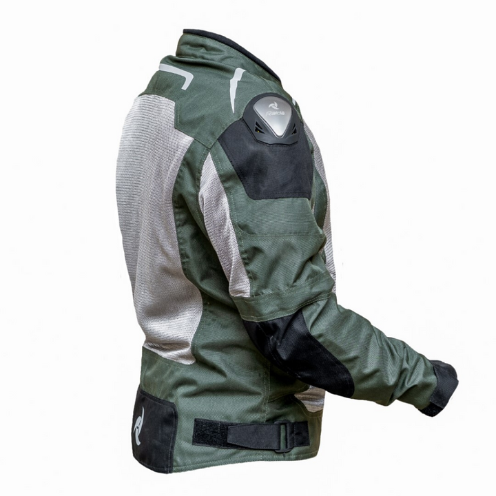 Raida- Kavac Motorcycle Riding Jacket- ( Army Green )