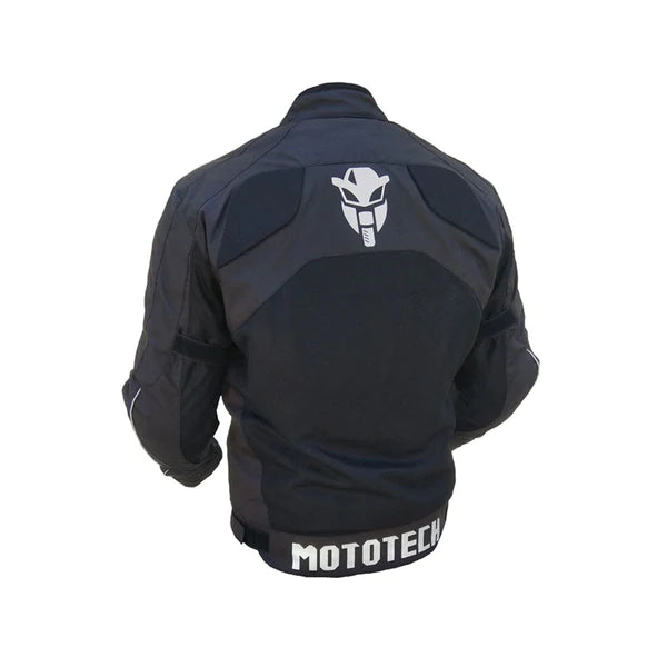 MotoTech Scrambler Air Motorcycle Riding Jacket v2 - Black - Level 2