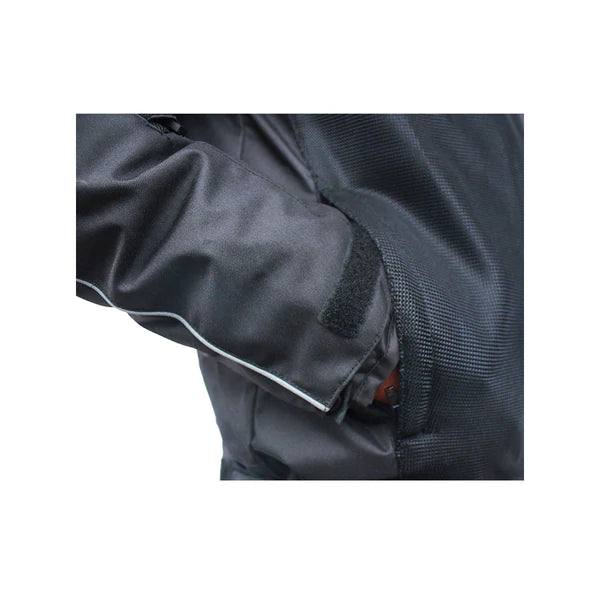 MotoTech Scrambler Air Motorcycle Riding Jacket v2 - Black - Level 2