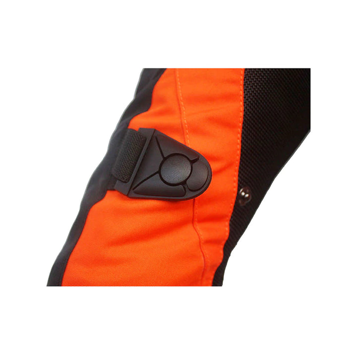 MotoTech Scrambler Air Motorcycle Riding Jacket v2 - Orange - Level 2