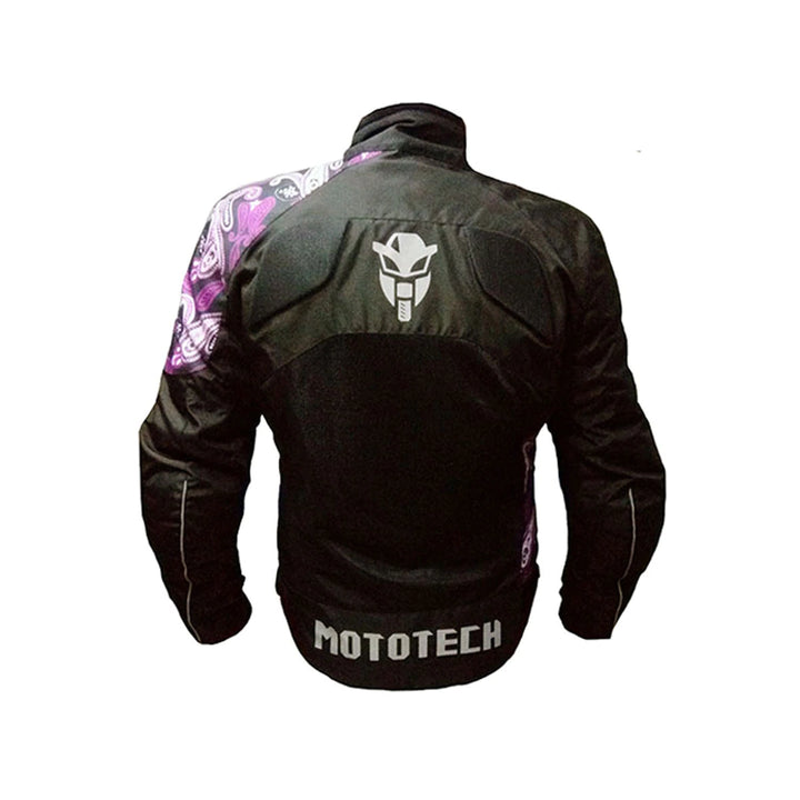 MotoTech Scrambler Air Women's Motorcycle Jacket - Purple - Level 2