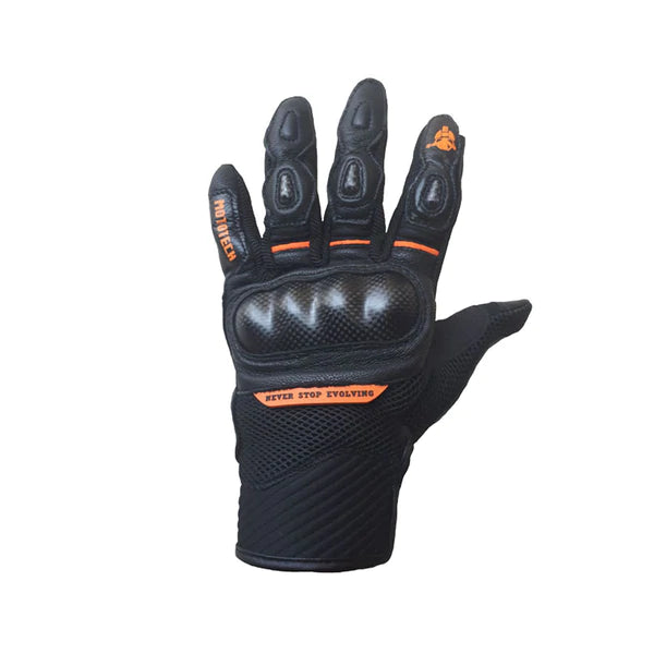 MotoTech- Urbane Short Carbon Gloves - Orange