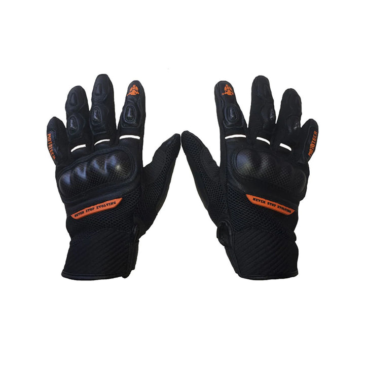 MotoTech- Urbane Short Carbon Gloves - Orange