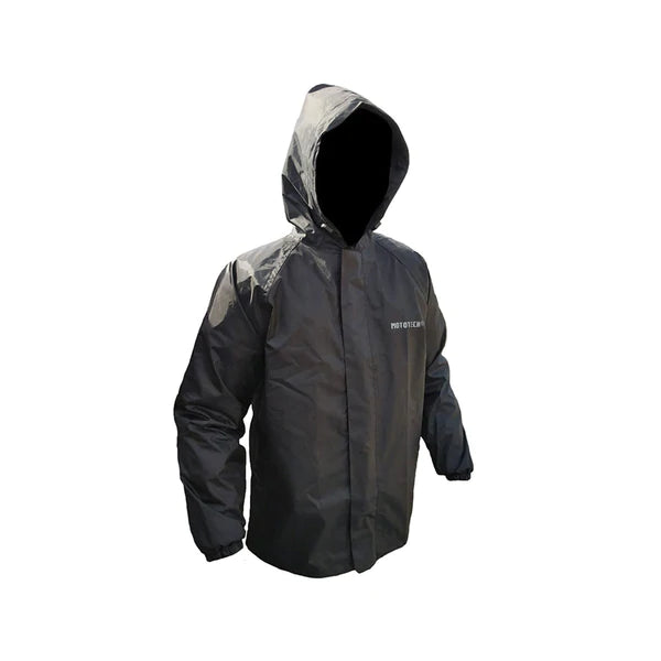 MotoTech - Hurricane Rain Overjacket 2.0 - Waterproof Jacket - Black