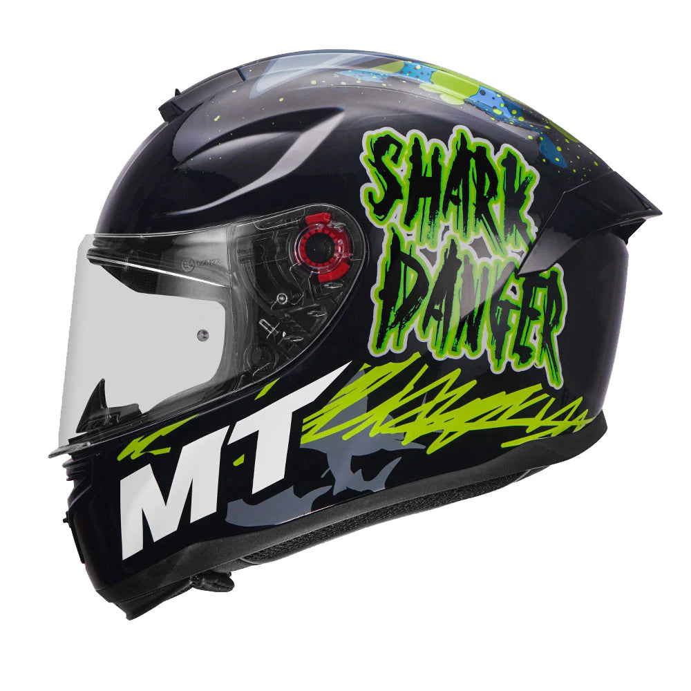 MT Hummer Shark (Matt) Motorcycle Helmet