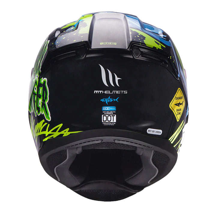 MT Hummer Shark (Matt) Motorcycle Helmet