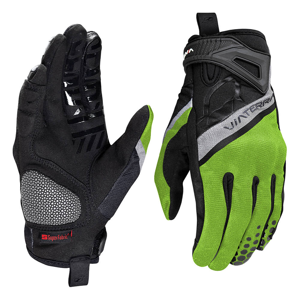 Viaterra- Roost Offroad Riding Gloves- Neon Green