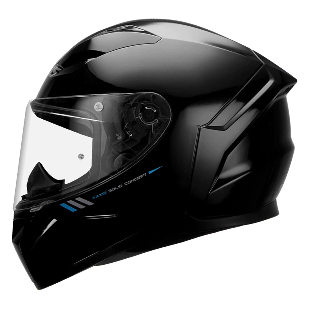 AXXIS- Segment Black (Gloss) Motorcycle Helmet