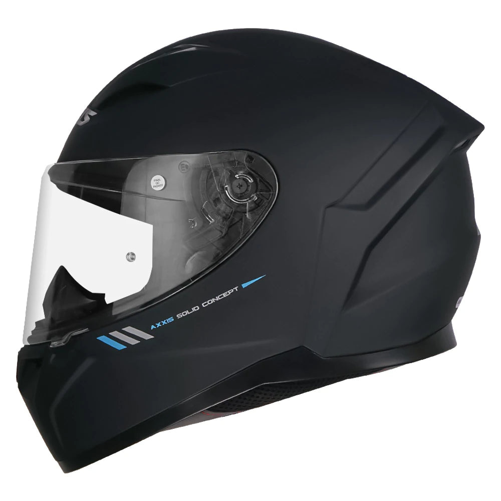 AXXIS- Segment Black (Matt) Motorcycle Helmet