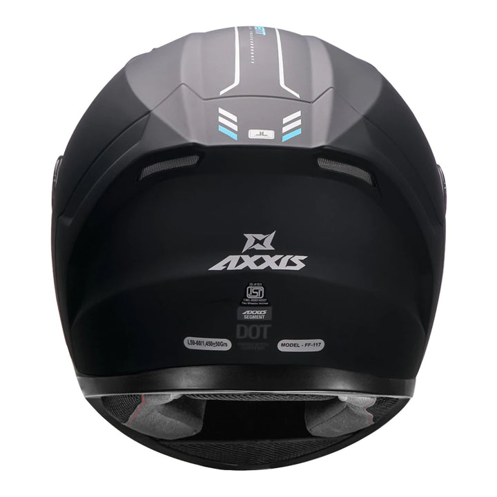 AXXIS- Segment Black (Matt) Motorcycle Helmet