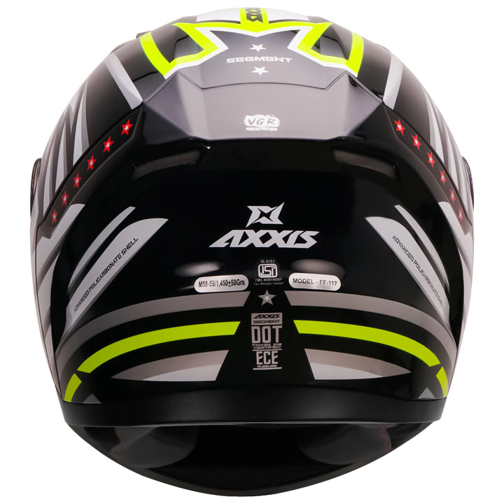 AXXIS- Segment Sharp (Gloss) Motorcycle Helmet