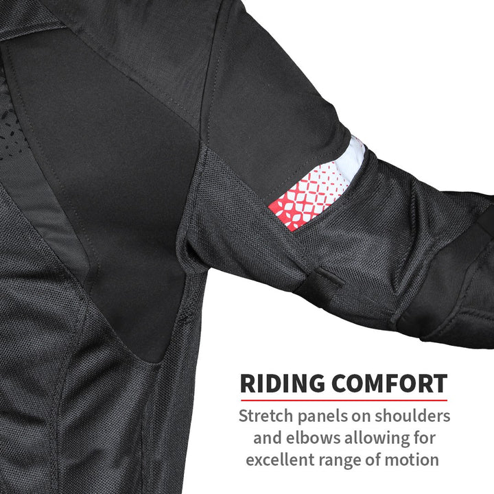 ViaTerra- Spencer Street Mesh Riding Jacket- Black