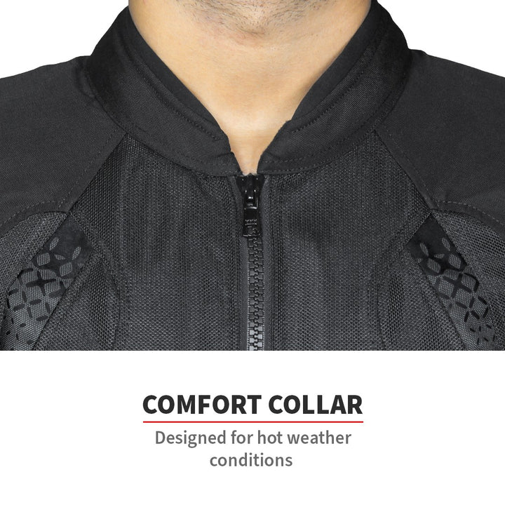 ViaTerra- Spencer Street Mesh Riding Jacket- Black