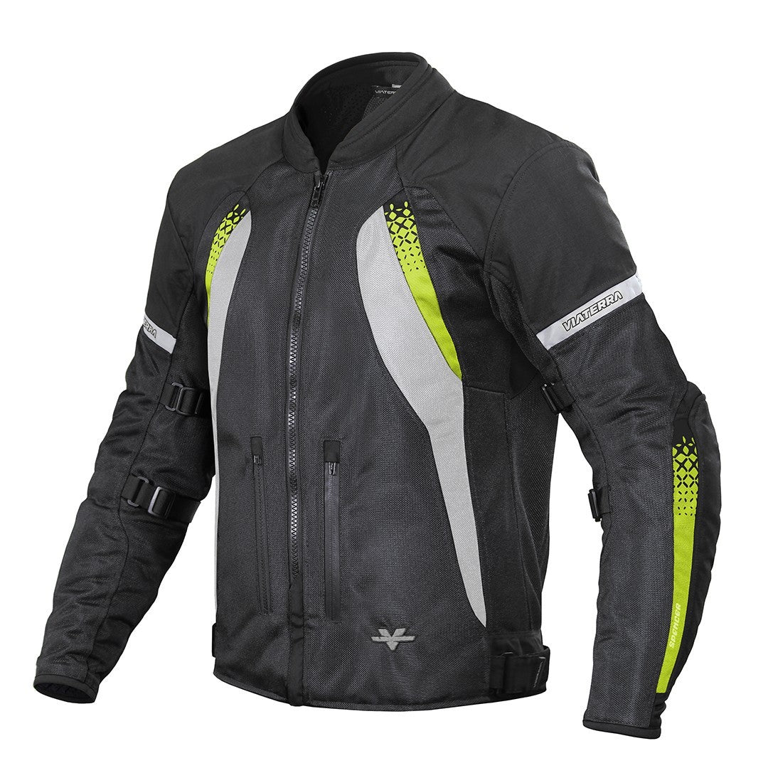 ViaTerra- Spencer Street Mesh Riding Jacket- Green