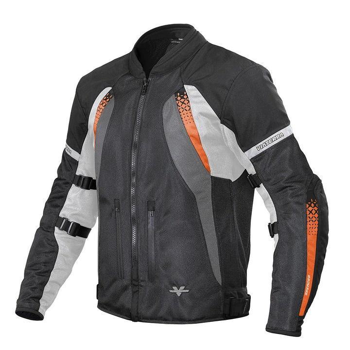 ViaTerra- Spencer Street Mesh Riding Jacket- Orange