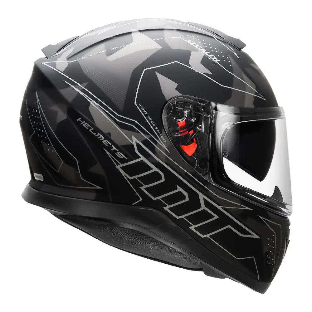 MT Thunder3 SV Stealth (Gloss) Motorcycle Helmet