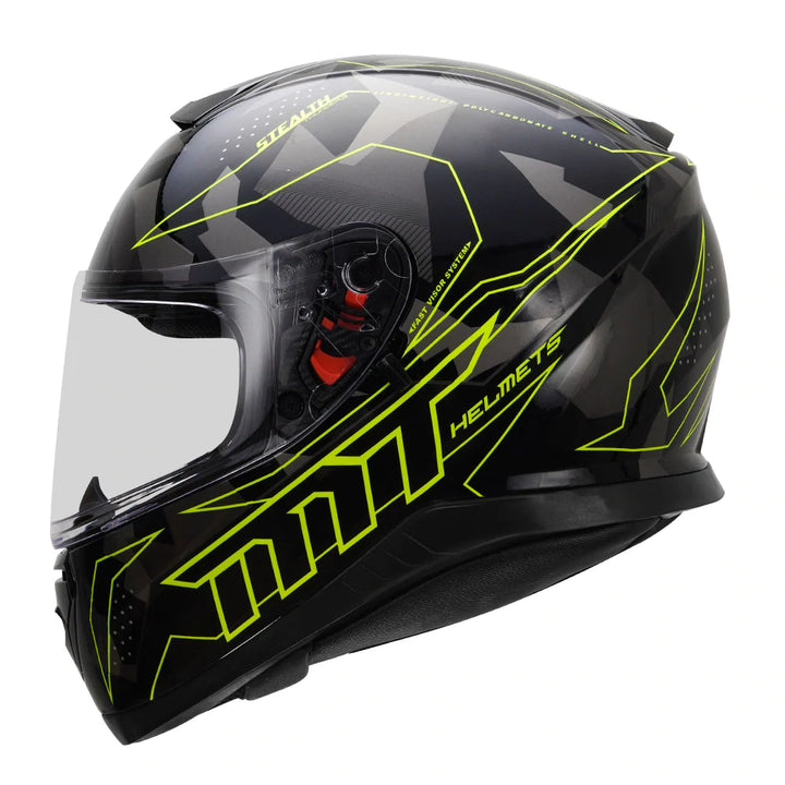 MT Thunder3 SV Stealth (Gloss) Motorcycle Helmet