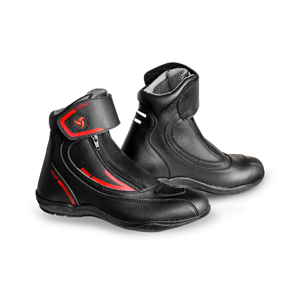 Raida- Tourer Motorcycle Boots - Red