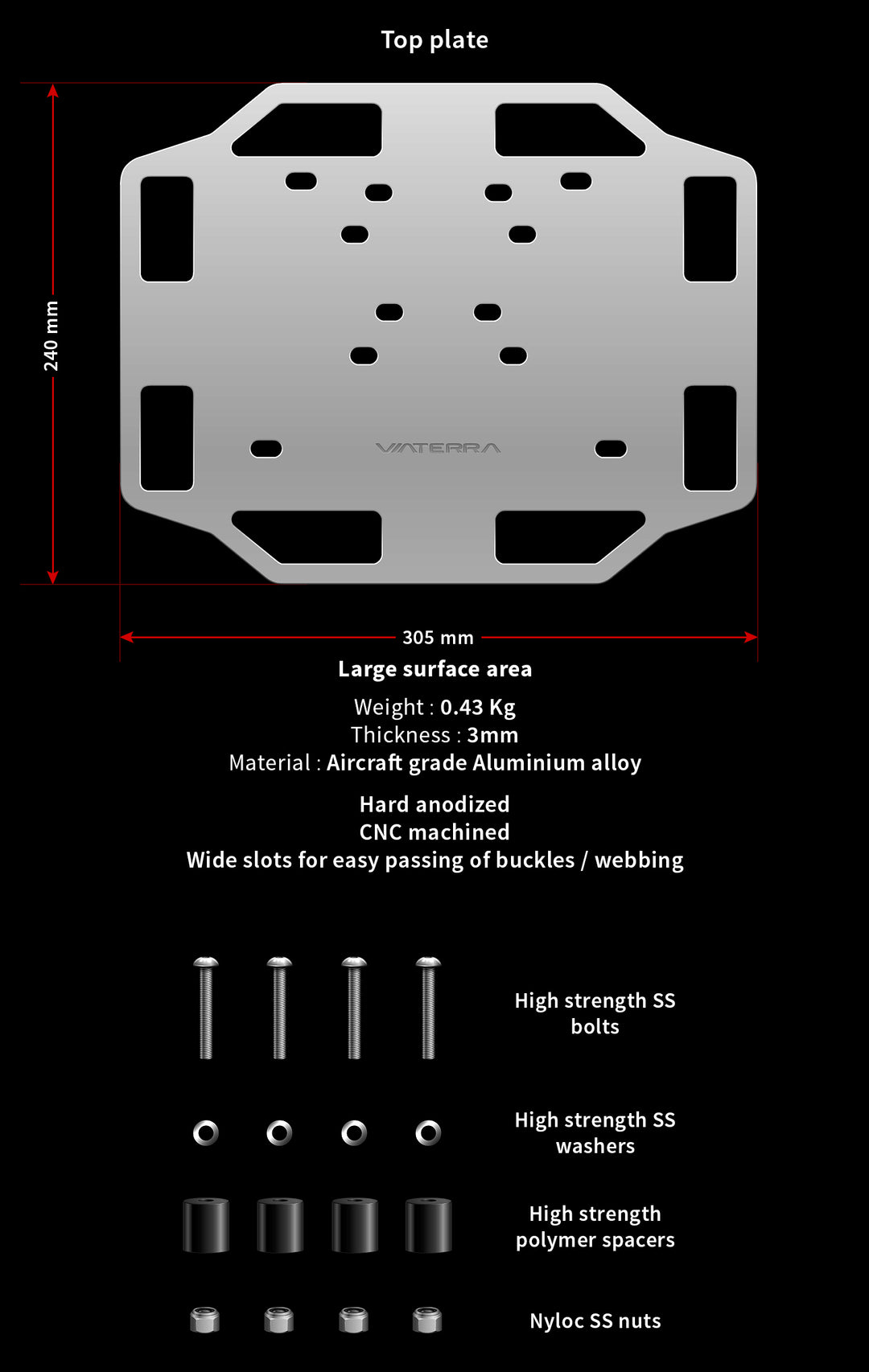 ViaTerra- Rear Rack Aluminium- Hero Expulse