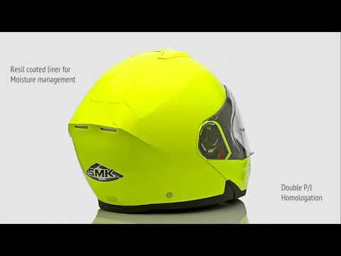 SMK- Glide Hi Vision- Flip Up Helmet
