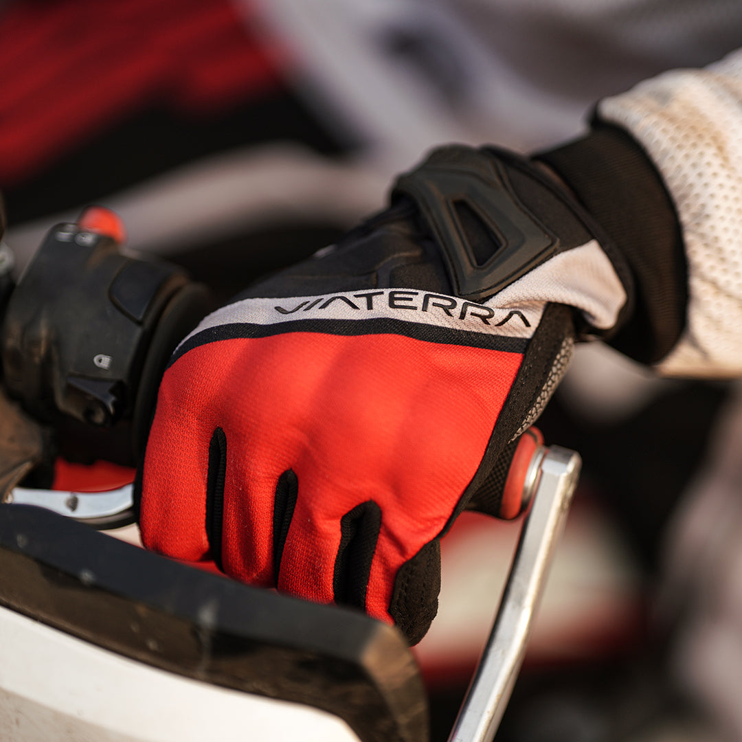 Viaterra- Roost Offroad Riding Gloves- Flame Orange